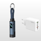 🔌 Cavo di ricarica 4 in 1 con display digitale e portachiavi – Funzione di ricarica rapida, resistente alle piegature e compatto