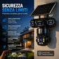 📢📢 50% OFF !!! ⏰ Telecamera di sicurezza Wi-Fi esterna 6K 9MP | Zoom 10x, 3 obiettivi, PTZ 360° | IP66 impermeabile, Visione notturna a colori, Audio bidirezionale, Motion Tracking
