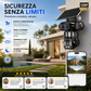 📢📢 50% OFF !!! ⏰ Telecamera di sicurezza Wi-Fi esterna 6K 9MP | Zoom 10x, 3 obiettivi, PTZ 360° | IP66 impermeabile, Visione notturna a colori, Audio bidirezionale, Motion Tracking