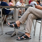 Pantofole Casual In Pelle Da Uomo