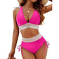🔥Sconto del 55%! 🩱 Bikini a vita alta con effetto contenitivo e patchwork colorato – 6 colori, regolabile e ultra seducente 💕