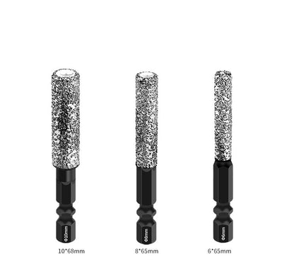 Apriforo specializzato per foratura a secco con gambo esagonale 2-in-1 brasato