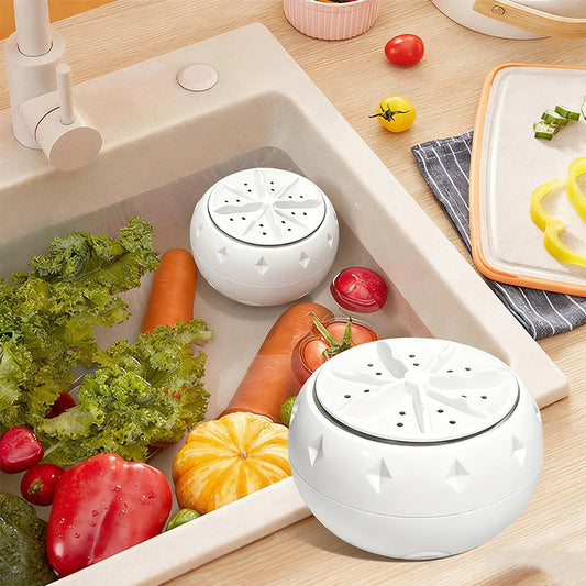 🍎 SCONTO DEL 50%! ✨ LAVAFRUTTA VORTEX - Tecnologia SwirlClean a 5 cicli, sterilizzazione UV e blocco bambini, pulizia automatica per frutta e utensili da cucina 🥦🔋