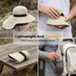 🧢☀️SCONTO DEL 50% PER UN PERIODO LIMITATO!🔥OLTRE 50K+ VENDUTE!🧢☀️ Cappello a tesa larga con protezione UPF 50+ e paracollo 🛡️🌿