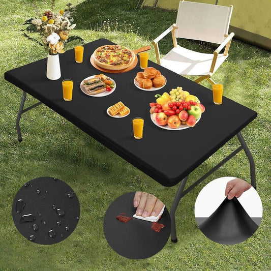 📏 ⏰🔥SCONTO DEL 50% PER UN PERIODO LIMITATO!🔥OLTRE 50K+ VENDUTE!Copertura estensibile per tavolo – Adatta per tavoli da 4ft, 6ft e 8ft! ✨ Facile da applicare, impermeabile e resistente al vento – perfetta per interni ed esterni. 🍽️💧