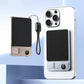 Caricabatterie portatile wireless magnetico 3 in 1 con supporto integrato