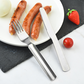 Set di posate portatile 4 in 1 in acciaio inox