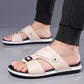 Pantofole Casual In Pelle Da Uomo