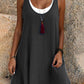 🌸Summer Hot Sale 50%OFF🌸 Women's Casual Loose Sleeveless Fake Two Piece Tank Dress