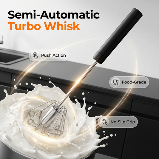 ⏰🔥SCONTO DEL 50% PER UN PERIODO LIMITATO!🔥OLTRE 50K+ VENDUTE!Batidor de huevos manual semiautomático de acero inoxidable