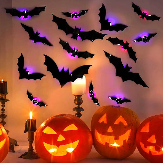 Pipistrelli Luminosi 3D per Halloween