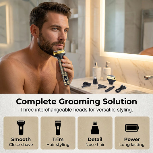 Men's Professional Hair Clipper & Trimmer Set